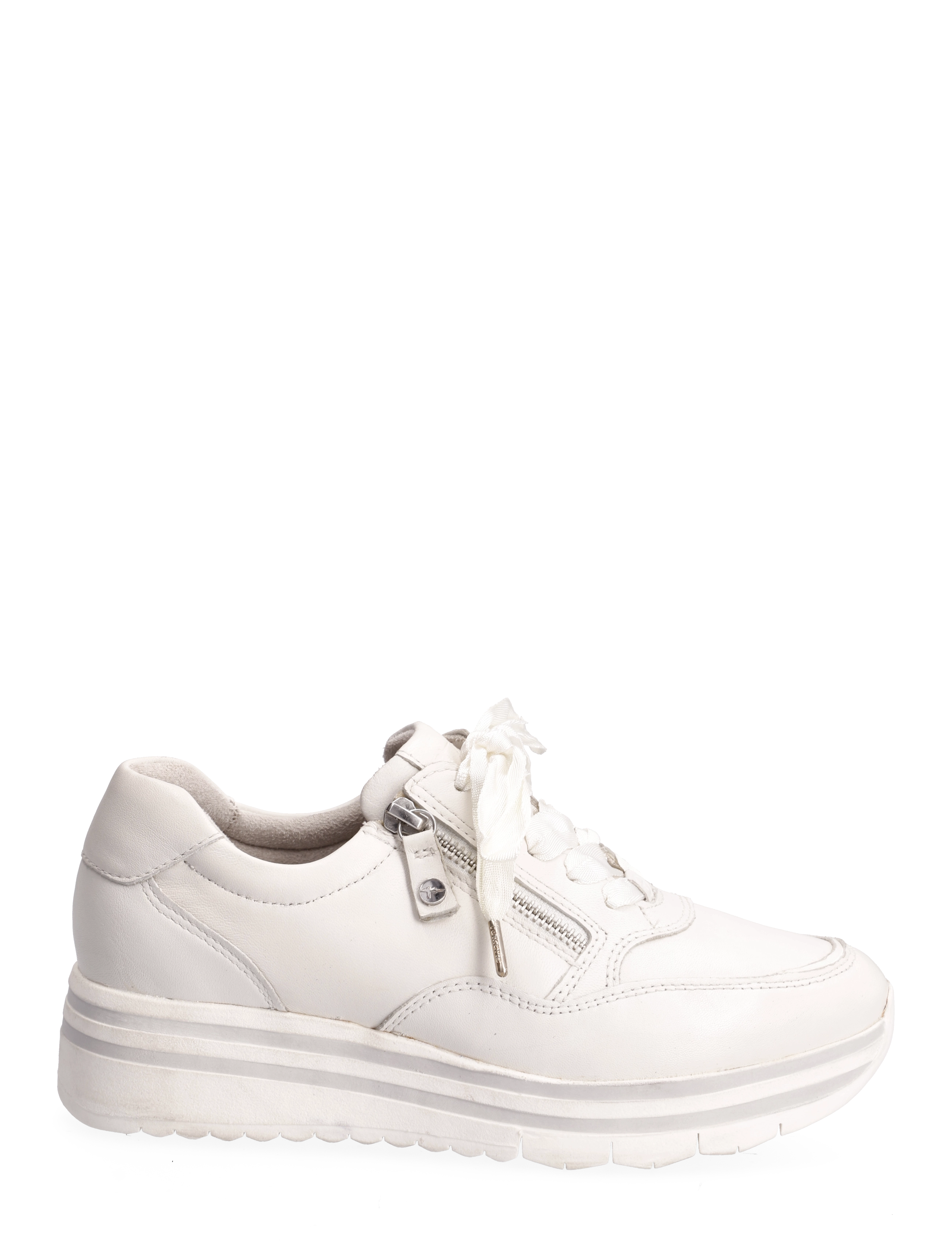 Tamaris - Woms Lace-up - white leather - 1