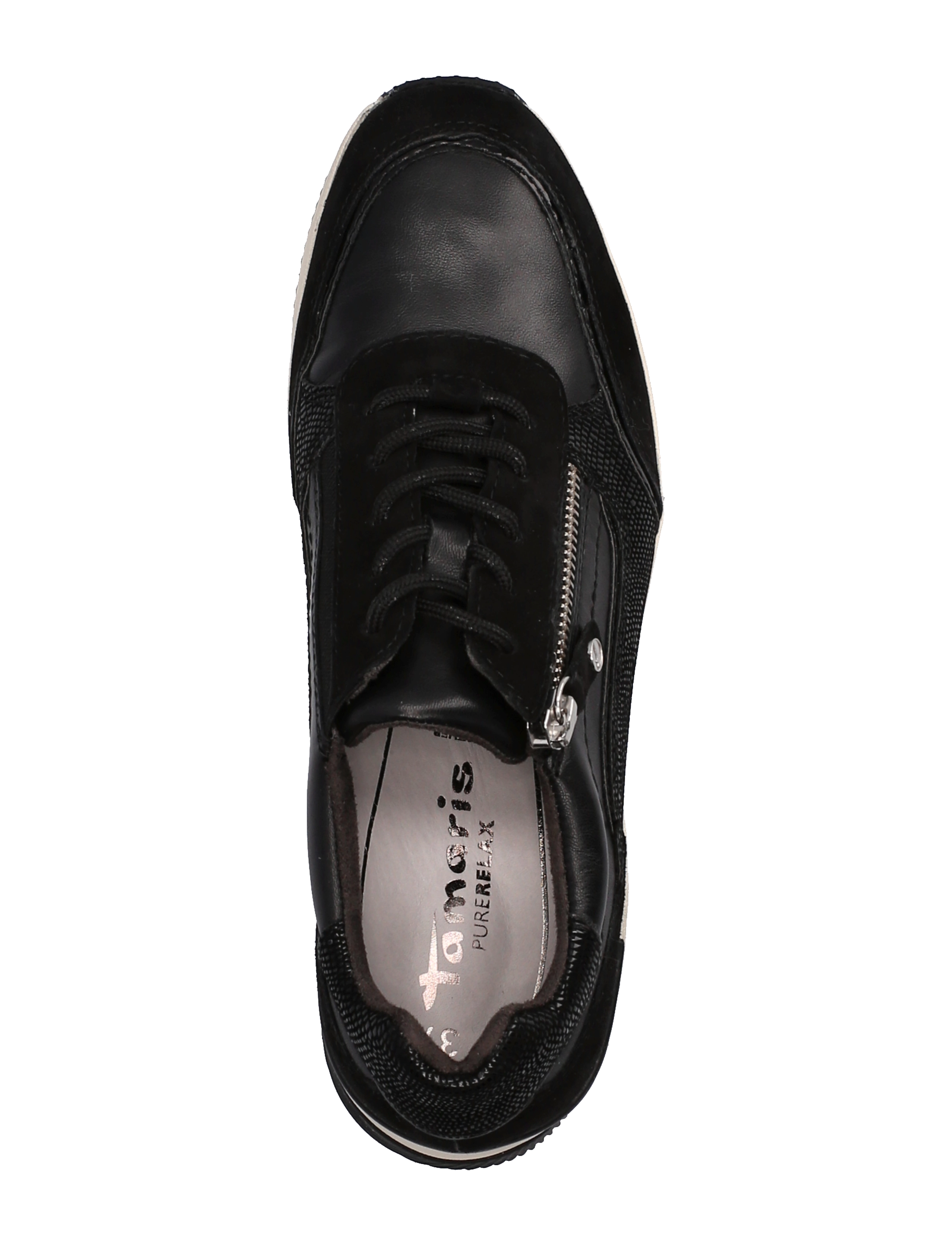 Tamaris - Woms Lace-up - blk/blk struct - 3