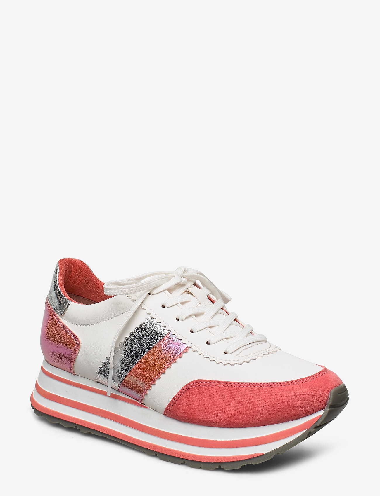 Tamaris - Woms Lace-up - white/orange - 0