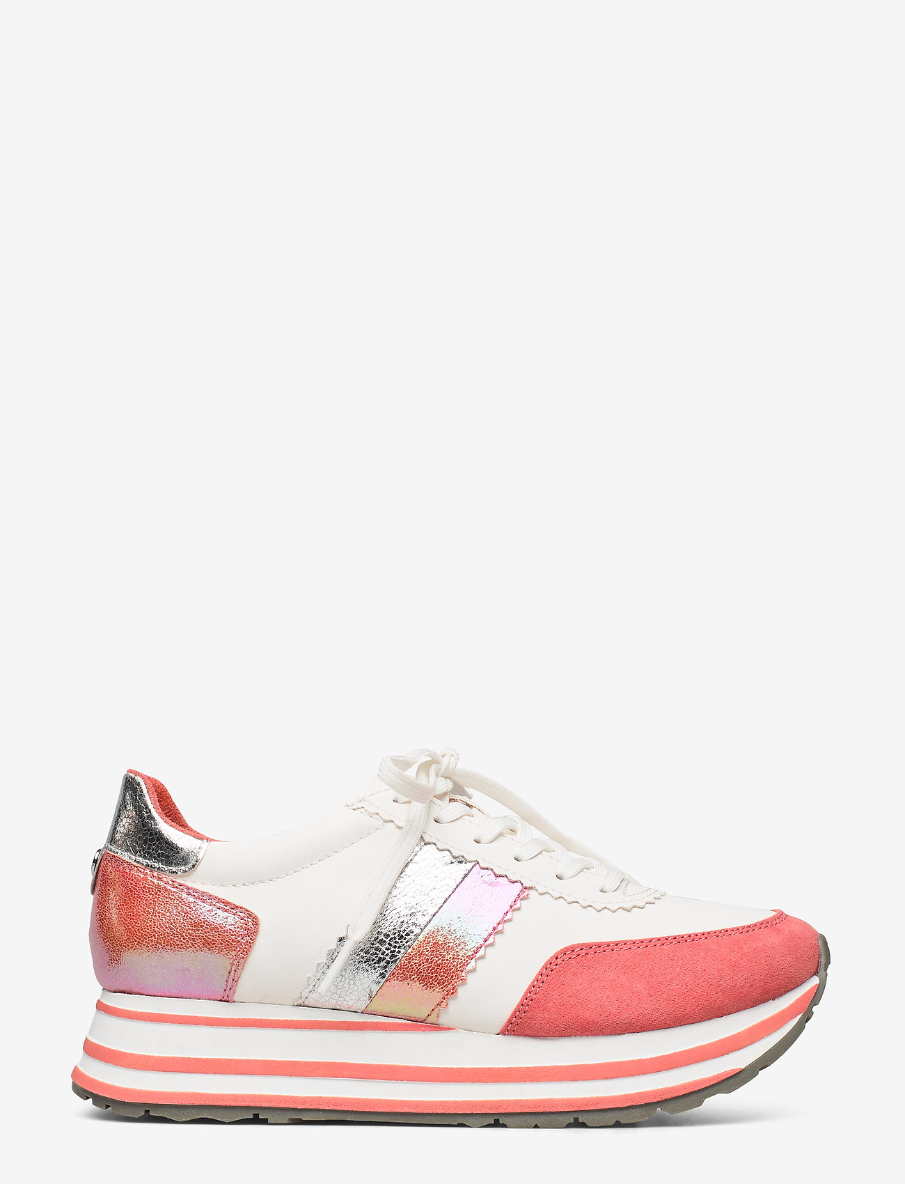 Tamaris - Woms Lace-up - white/orange - 1