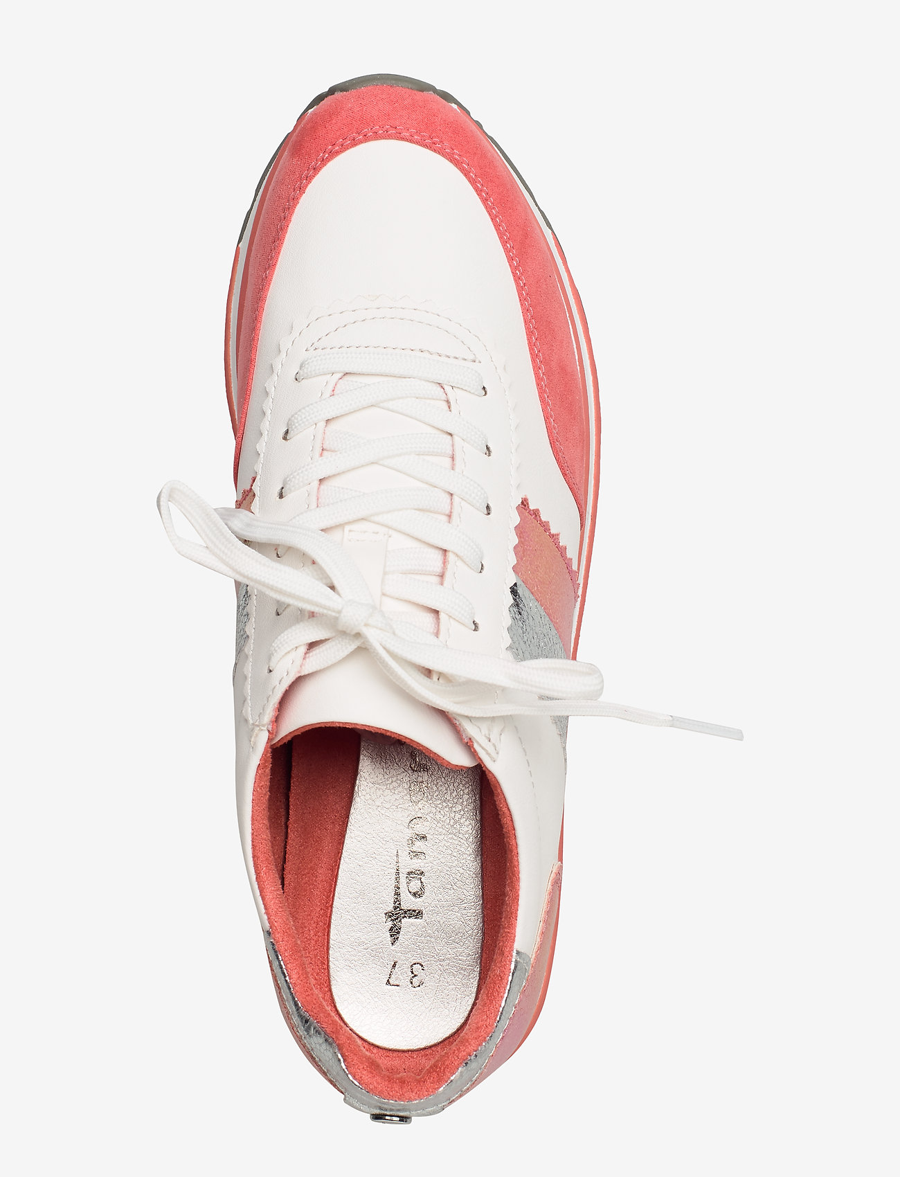 Tamaris - Woms Lace-up - white/orange - 3