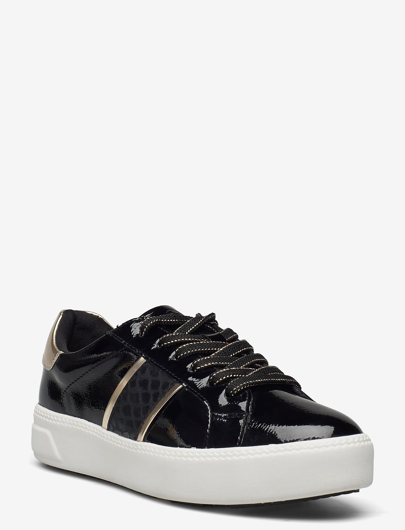 Woms Lace-up - BLK PAT/GOLD