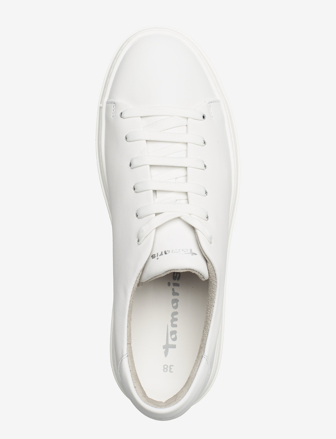 Tamaris - Woms Lace-up - white leather - 3