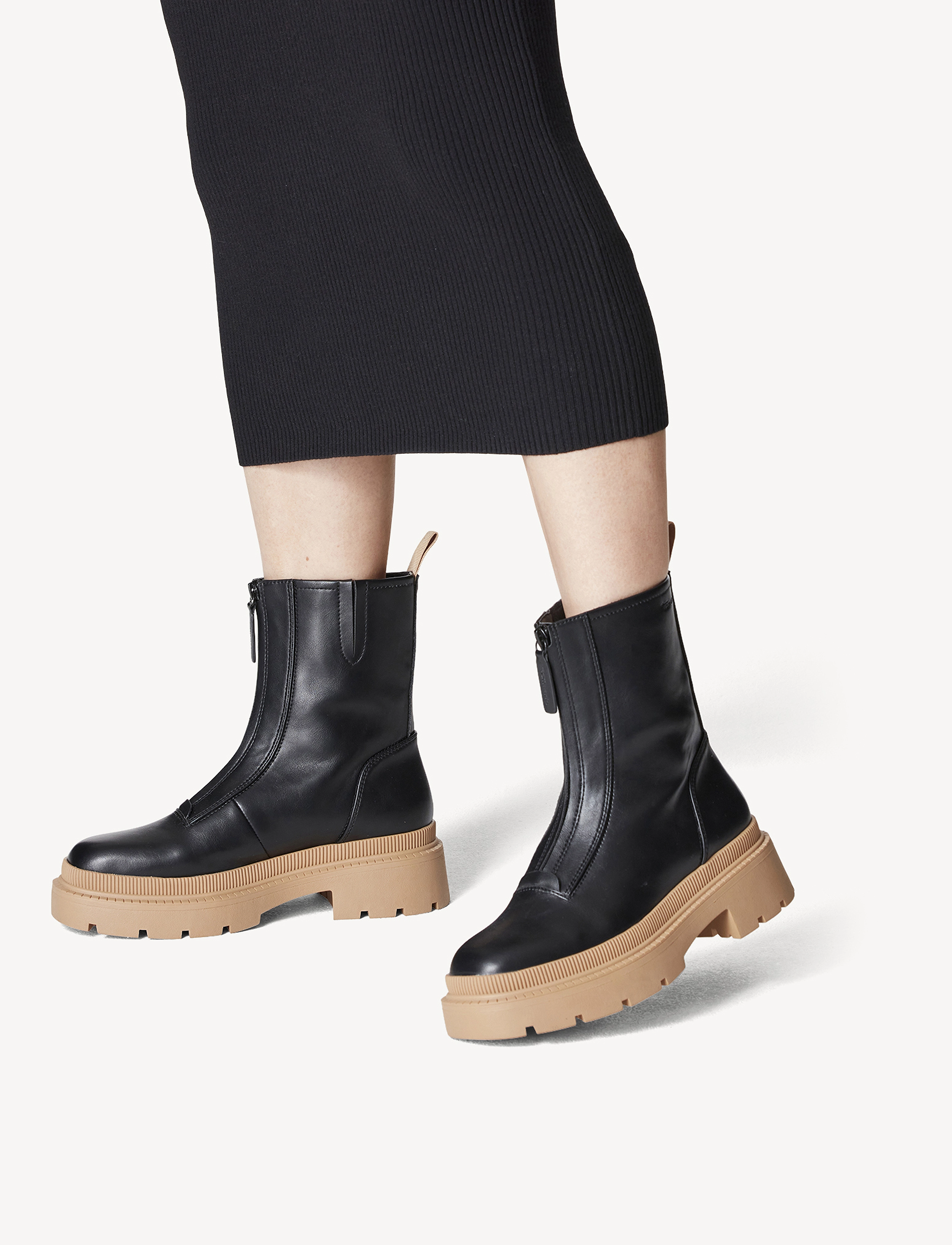 Tamaris - Woms Boots - black/camel - 5