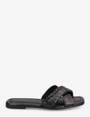 Tamaris - Women Slides - flat sandals - black leather - 1