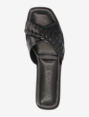 Tamaris - Women Slides - flat sandals - black leather - 3