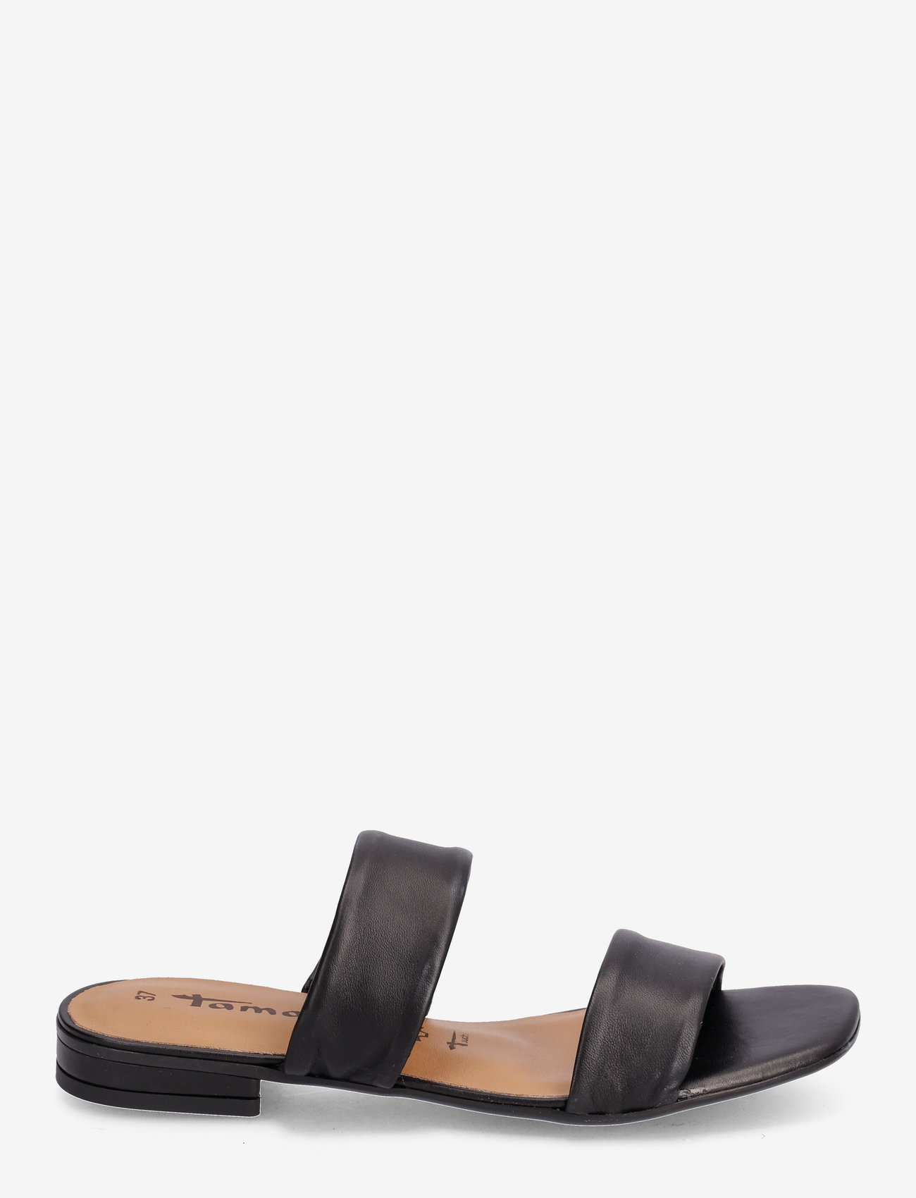 Tamaris - Women Slides - black leather - 1