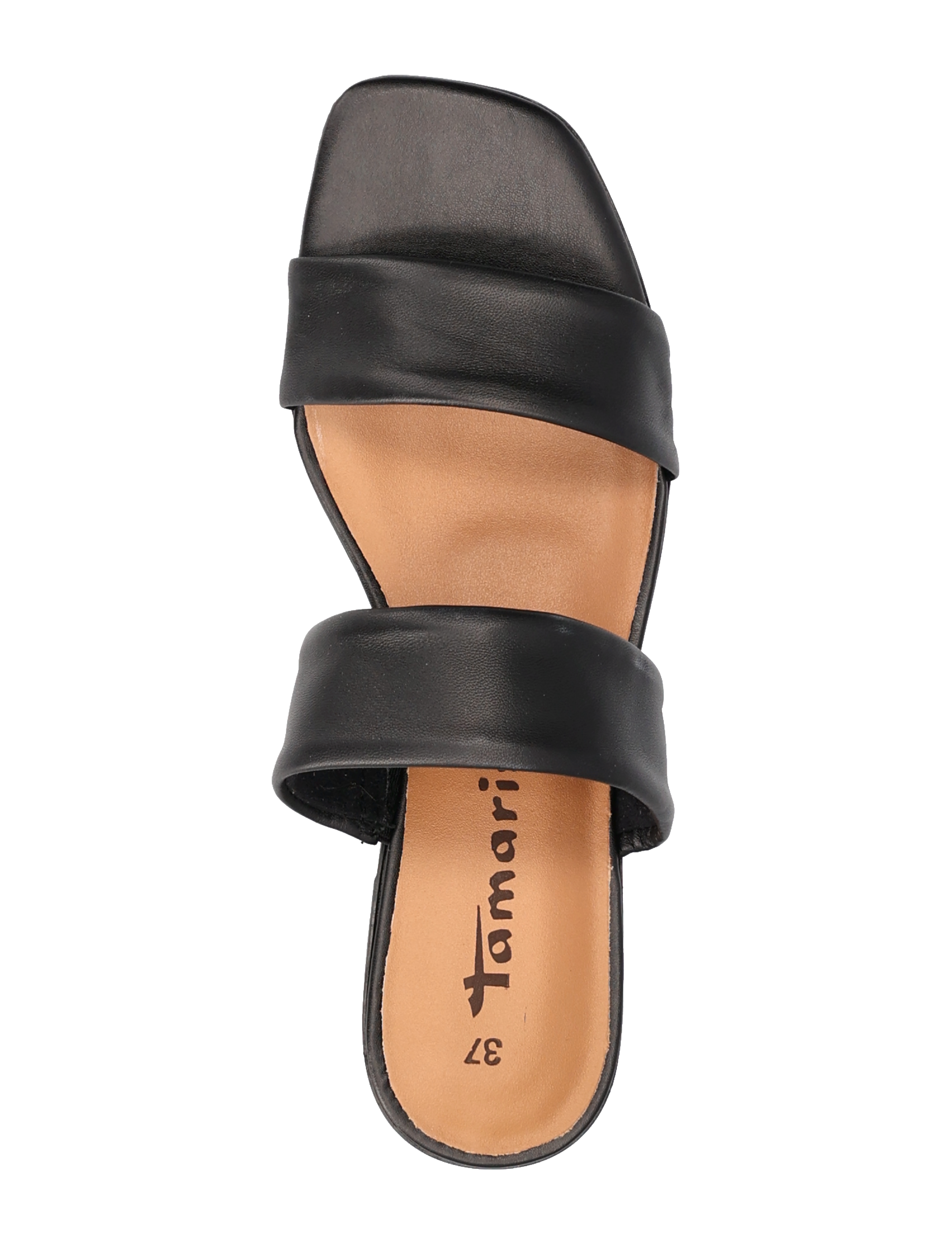 Tamaris - Women Slides - black leather - 3