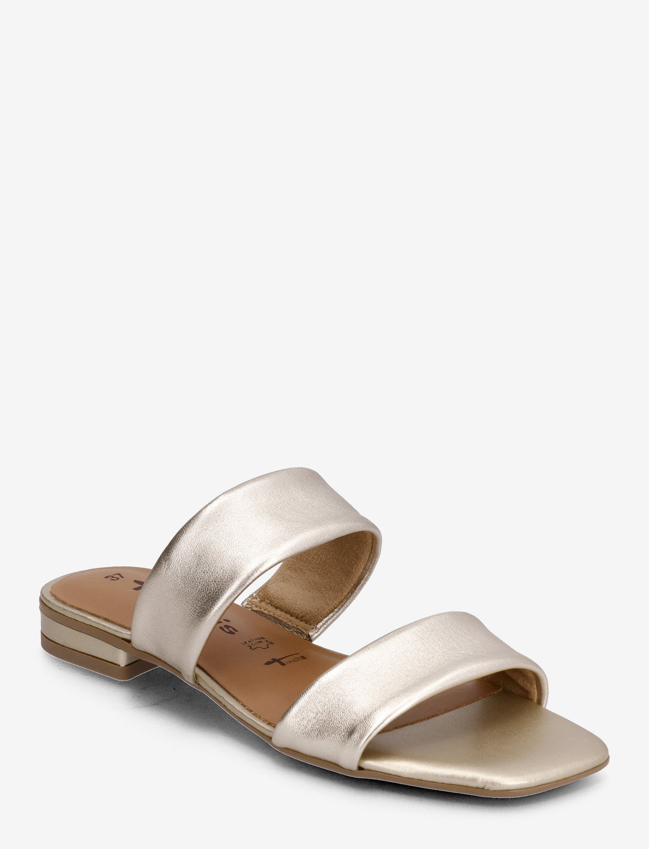 Tamaris - Women Slides - platte sandalen - light gold - 0