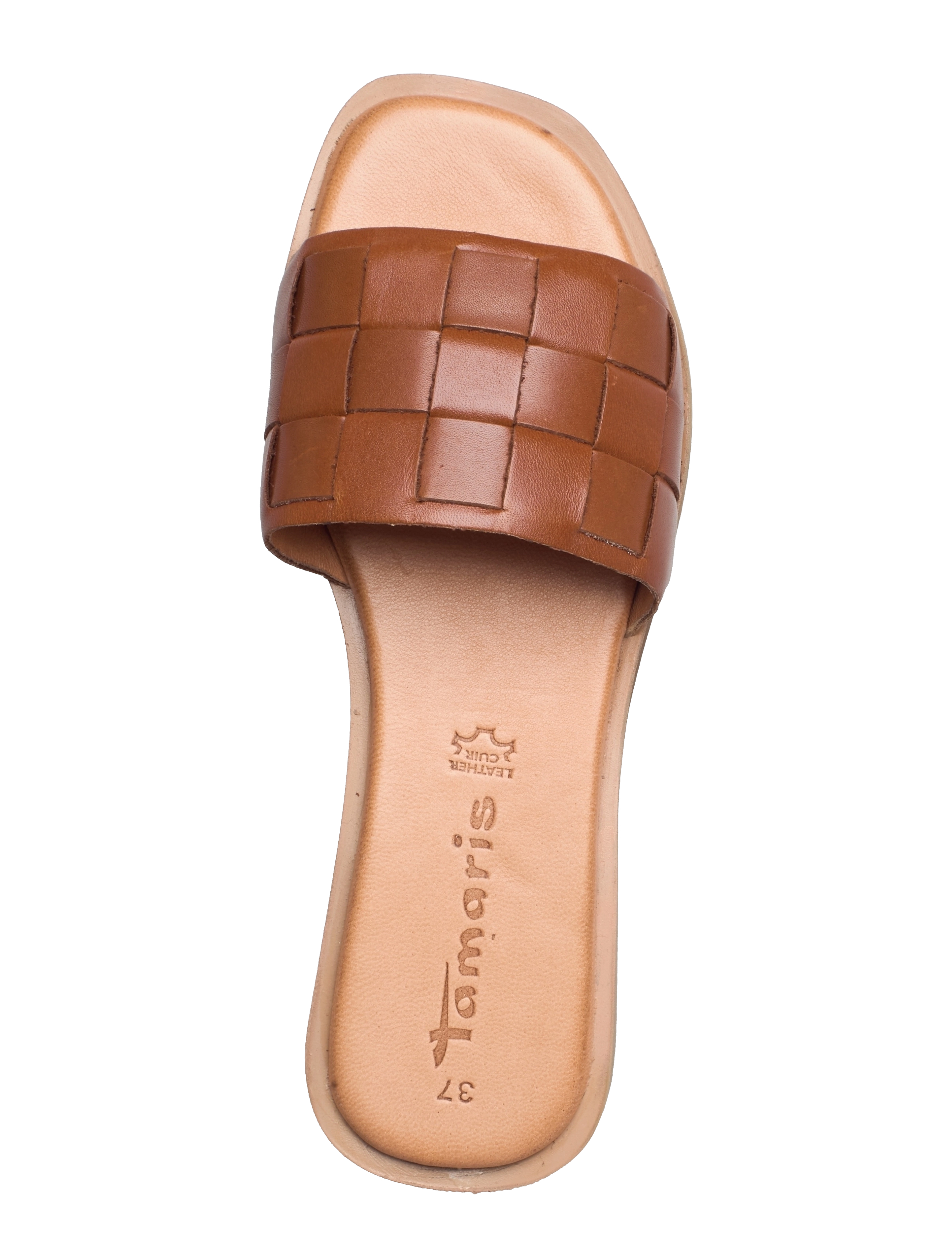 Tamaris - Woms Slides - cognac leather - 3