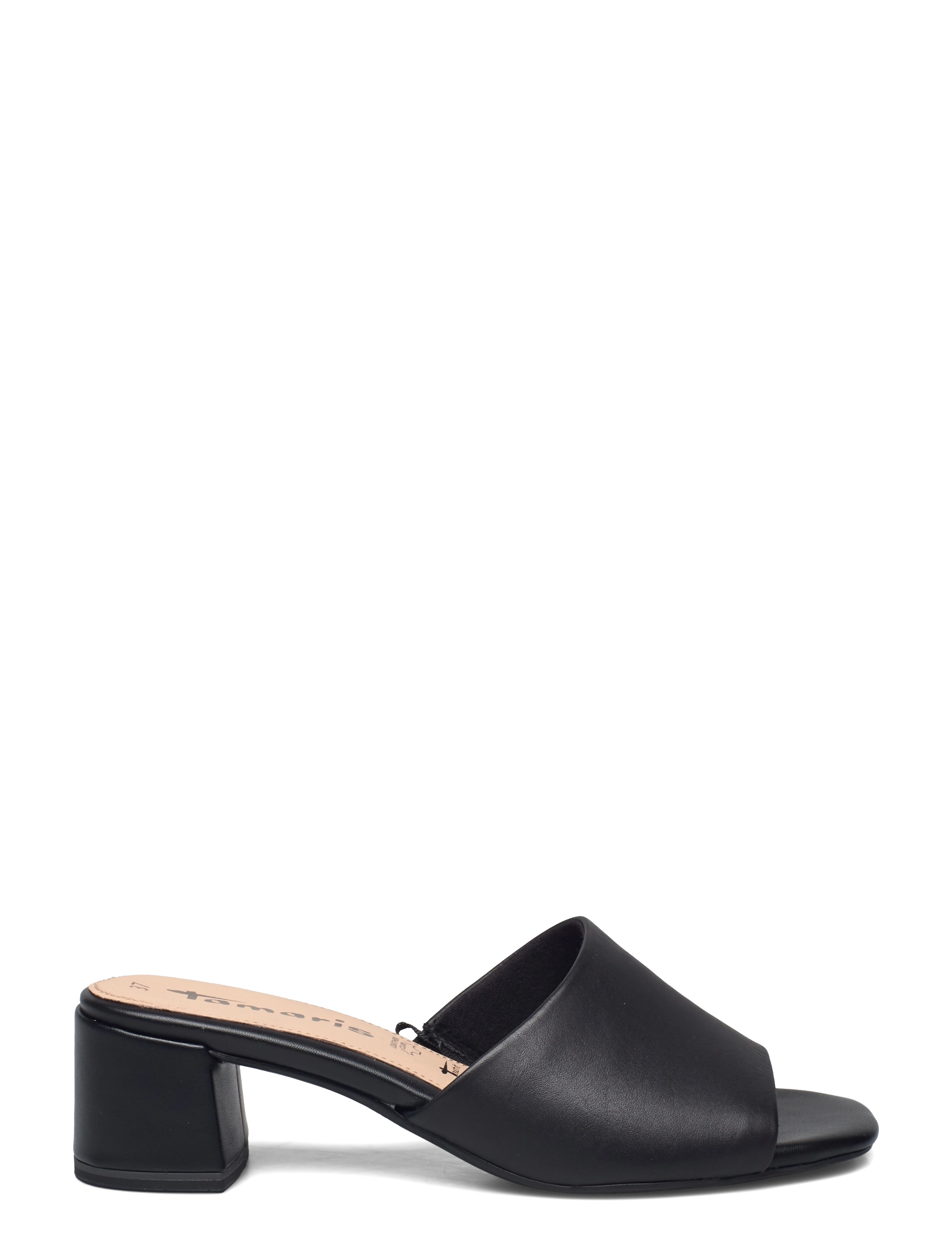 Tamaris - Woms Slides - black leather - 1