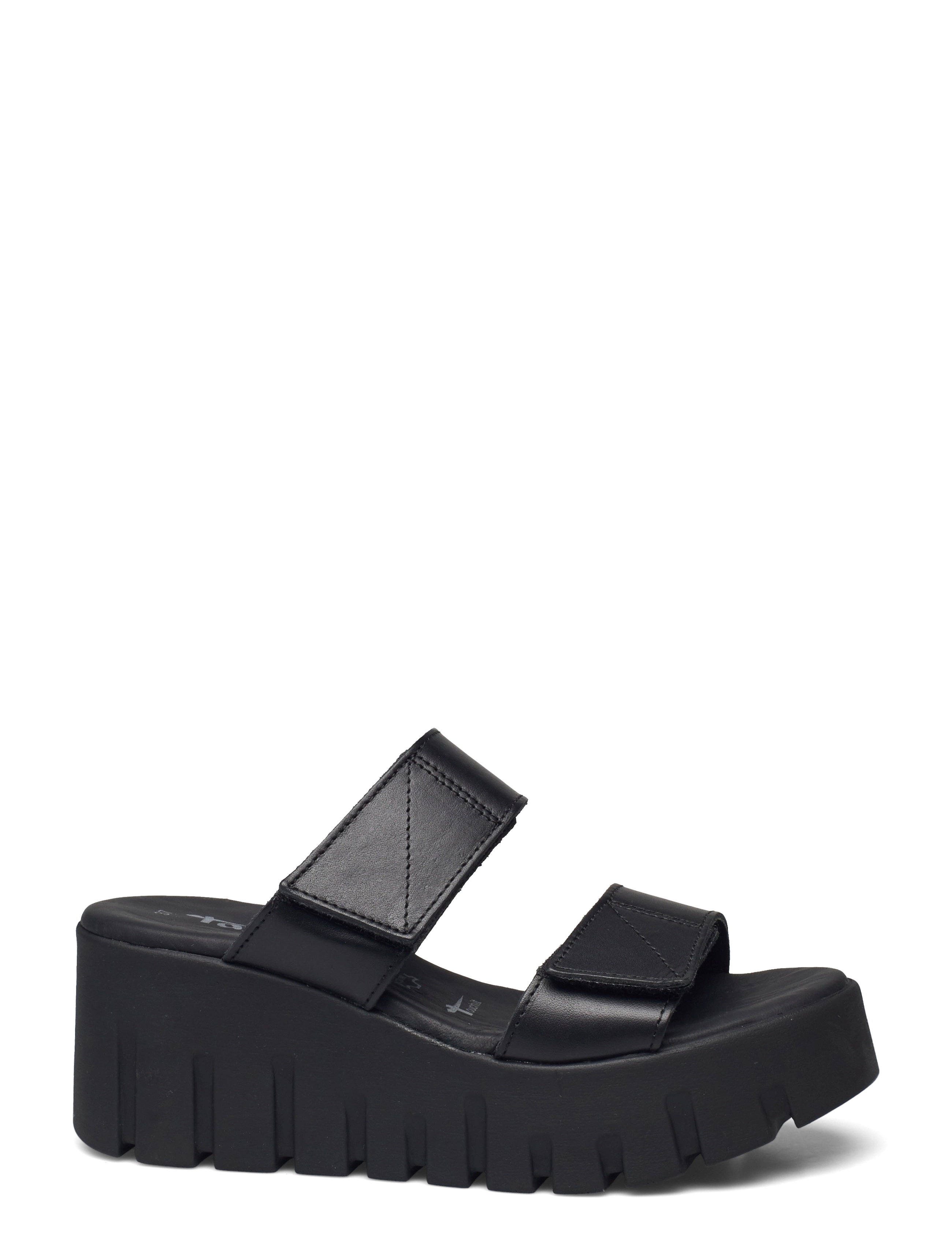 Tamaris - Woms Slides - black leather - 1