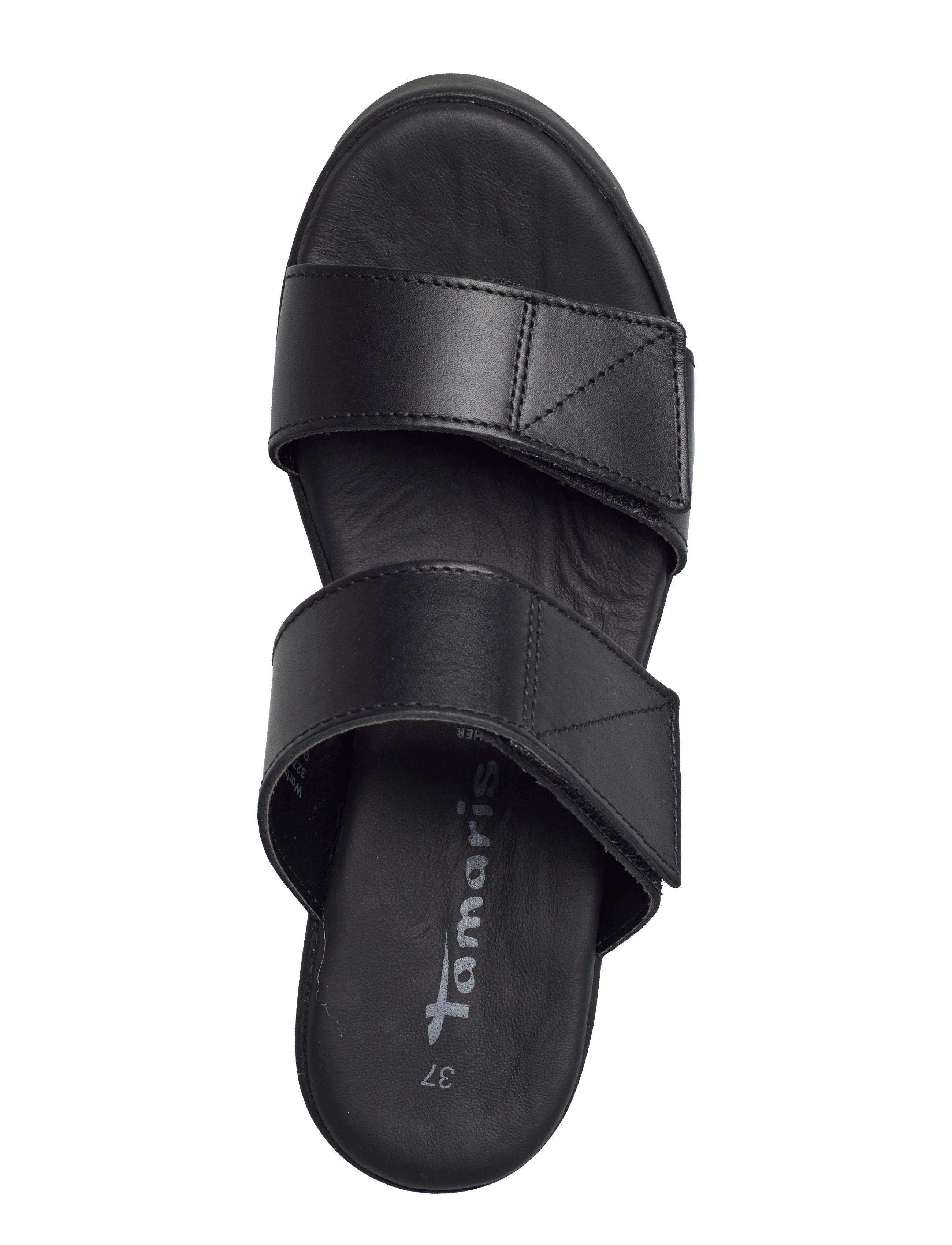 Tamaris - Woms Slides - black leather - 3