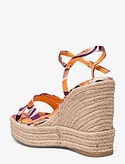 Tamaris - Women Sandals - heeled espadrilles - orange comb - 2