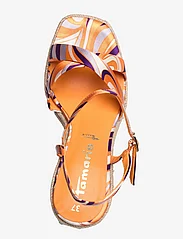 Tamaris - Women Sandals - heeled espadrilles - orange comb - 3