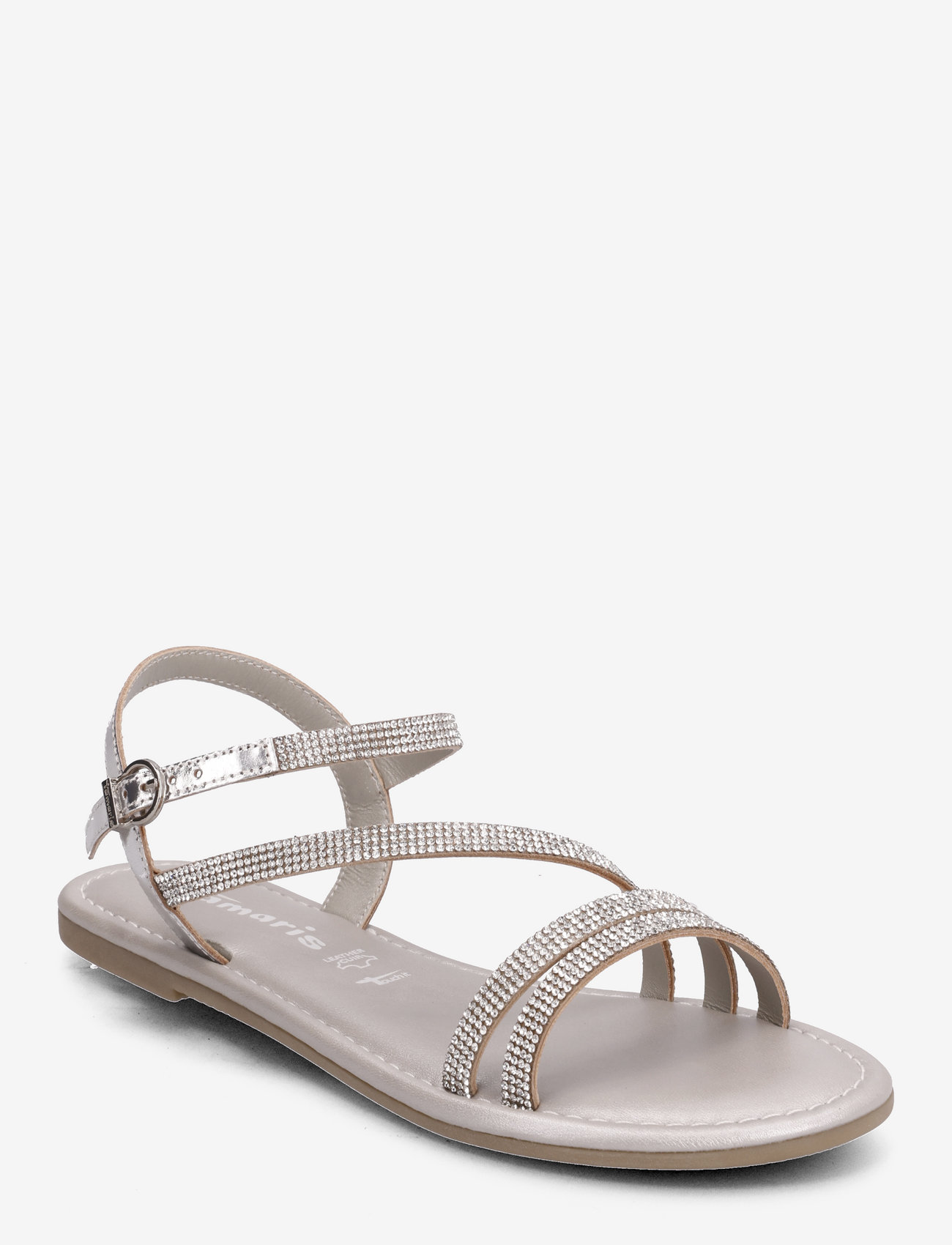 Tamaris - Women Sandals - platte sandalen - silver glam - 0