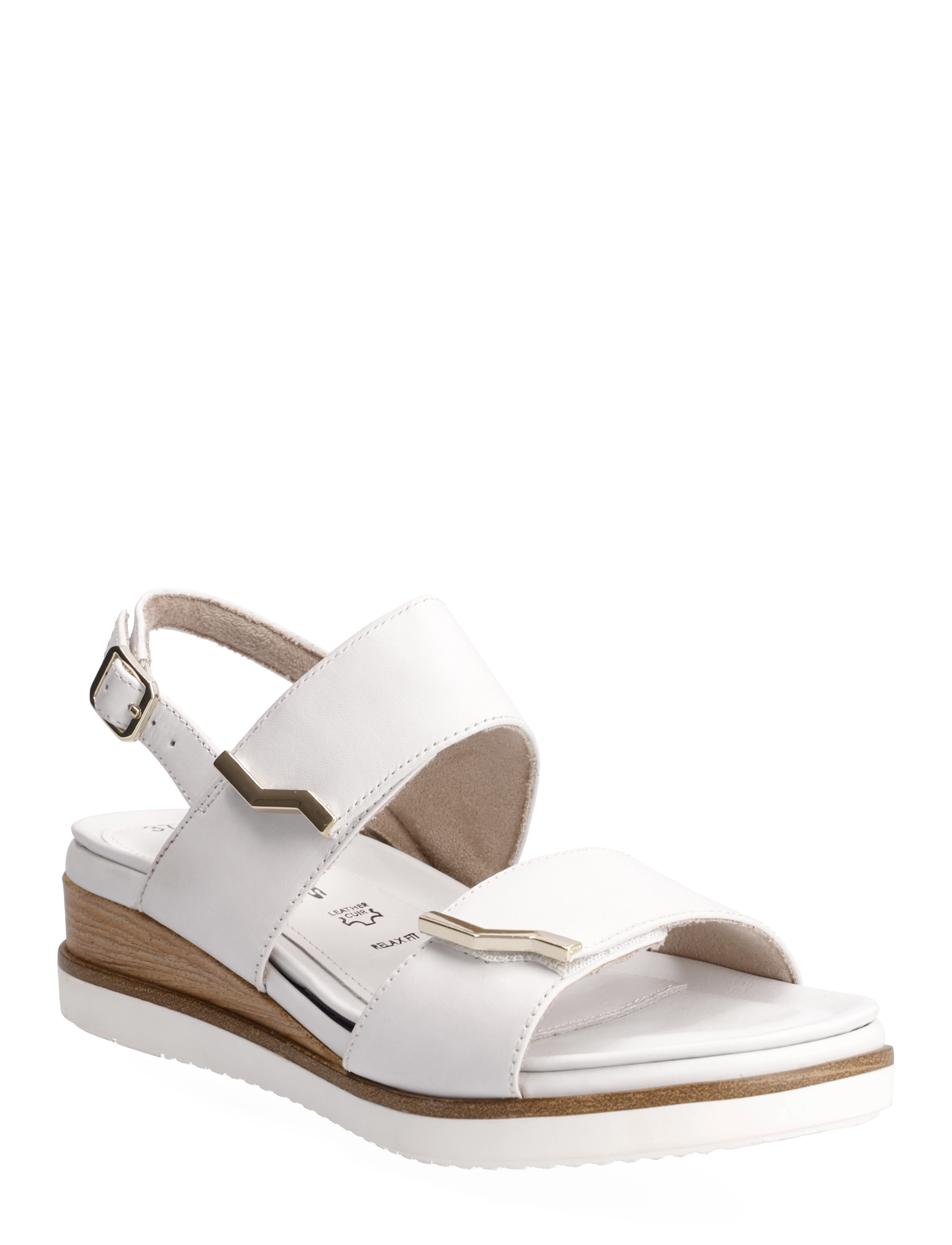 Woms Sandals - WHITE LEATHER