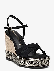 Tamaris - Women Sandals - espadrilles met sleehak - black - 0