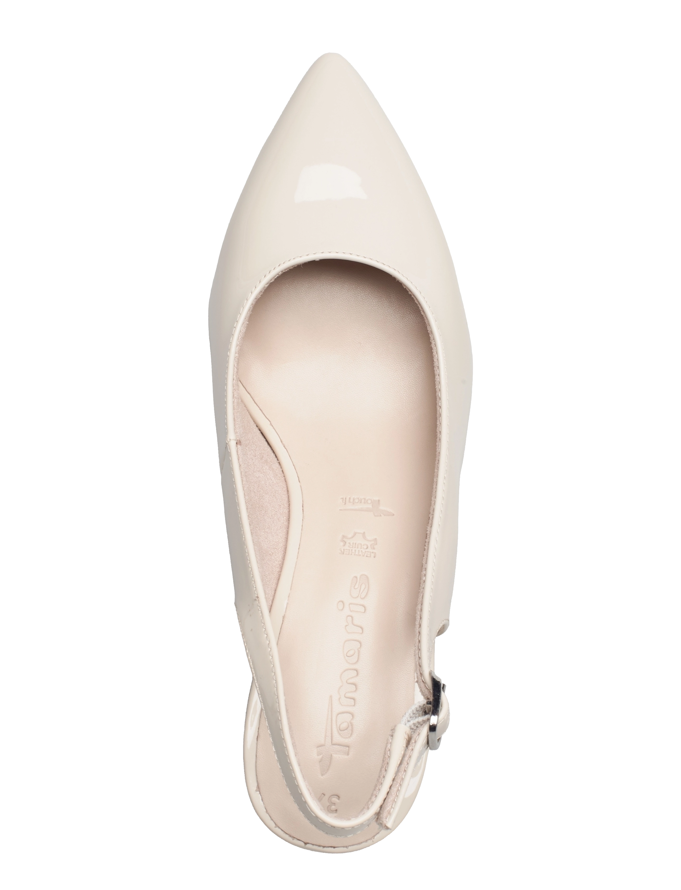 Tamaris - Woms Sling Back - ivory patent - 3