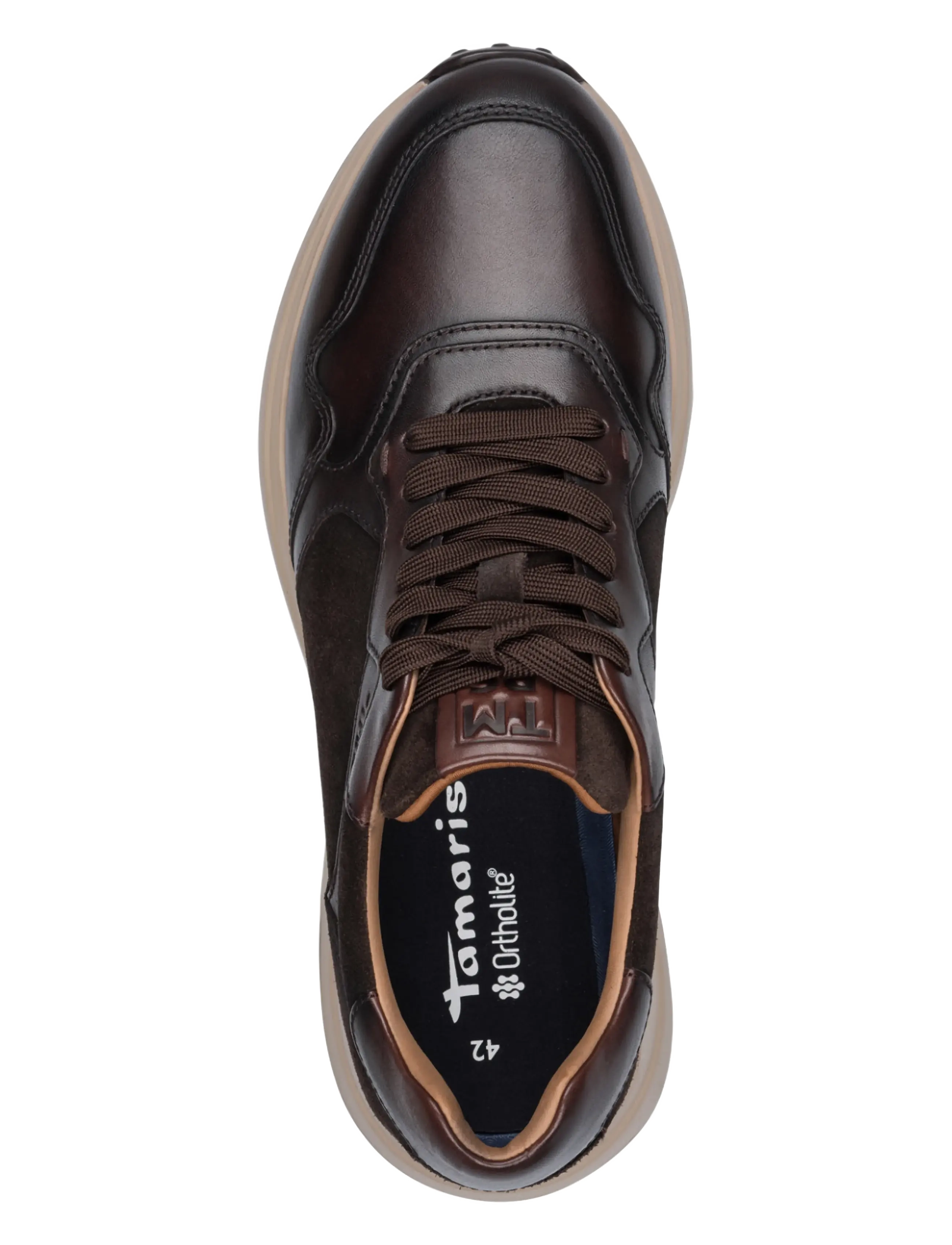 Tamaris - Men Lace-up - low-top sneaker - mocca - 4
