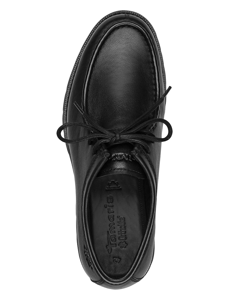 Tamaris - Men Lace-up - moc toe skor - black - 4