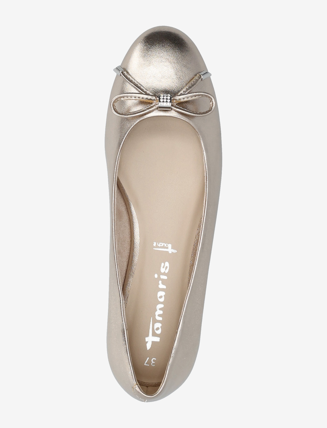 Tamaris - Woms Ballerina - besondere anlässe - light gold - 3
