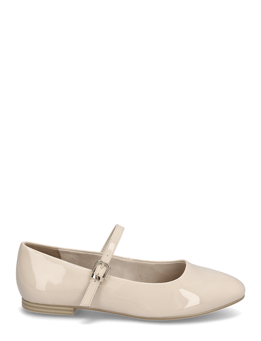 Tamaris - Woms Ballerina - ivory patent - 1