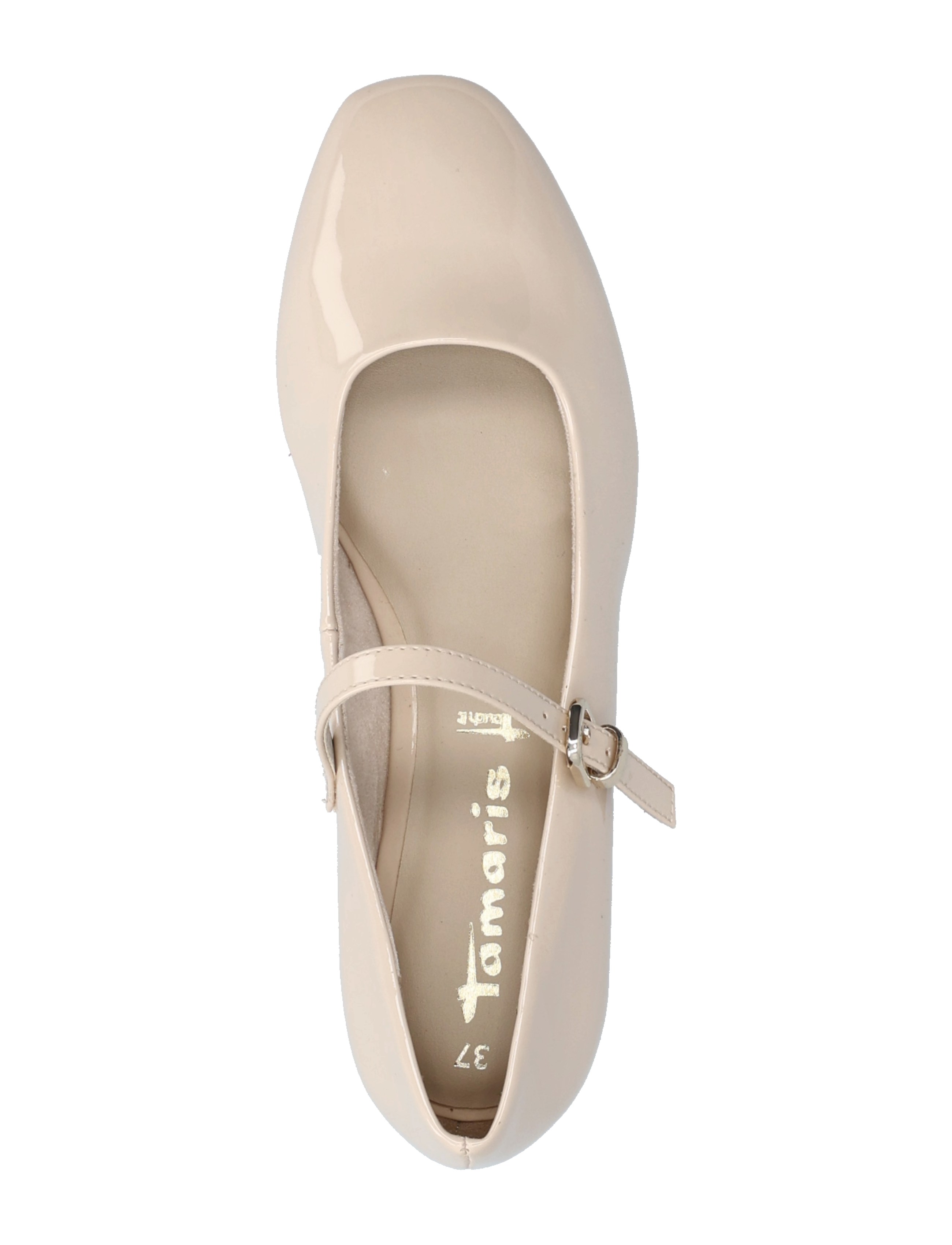Tamaris - Woms Ballerina - ivory patent - 3