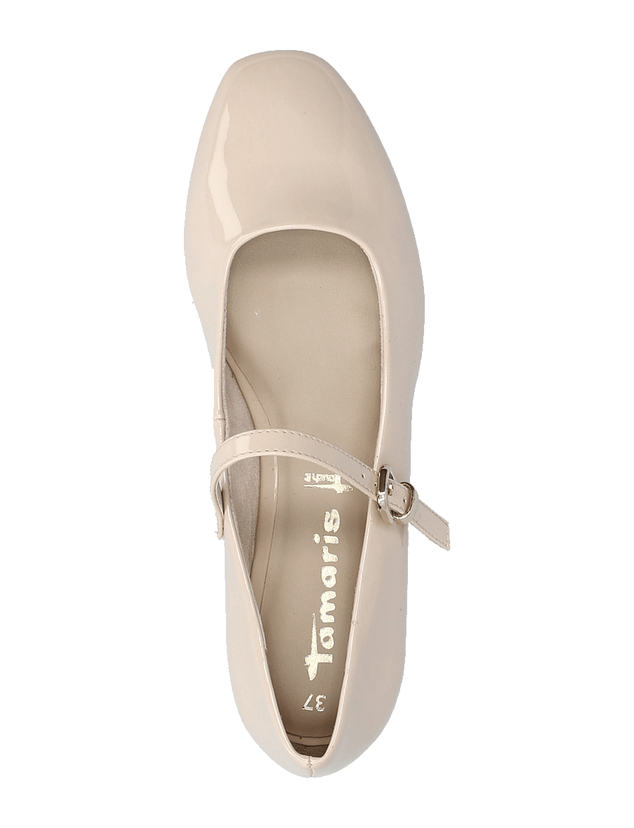 Tamaris - Woms Ballerina - ivory patent - 3