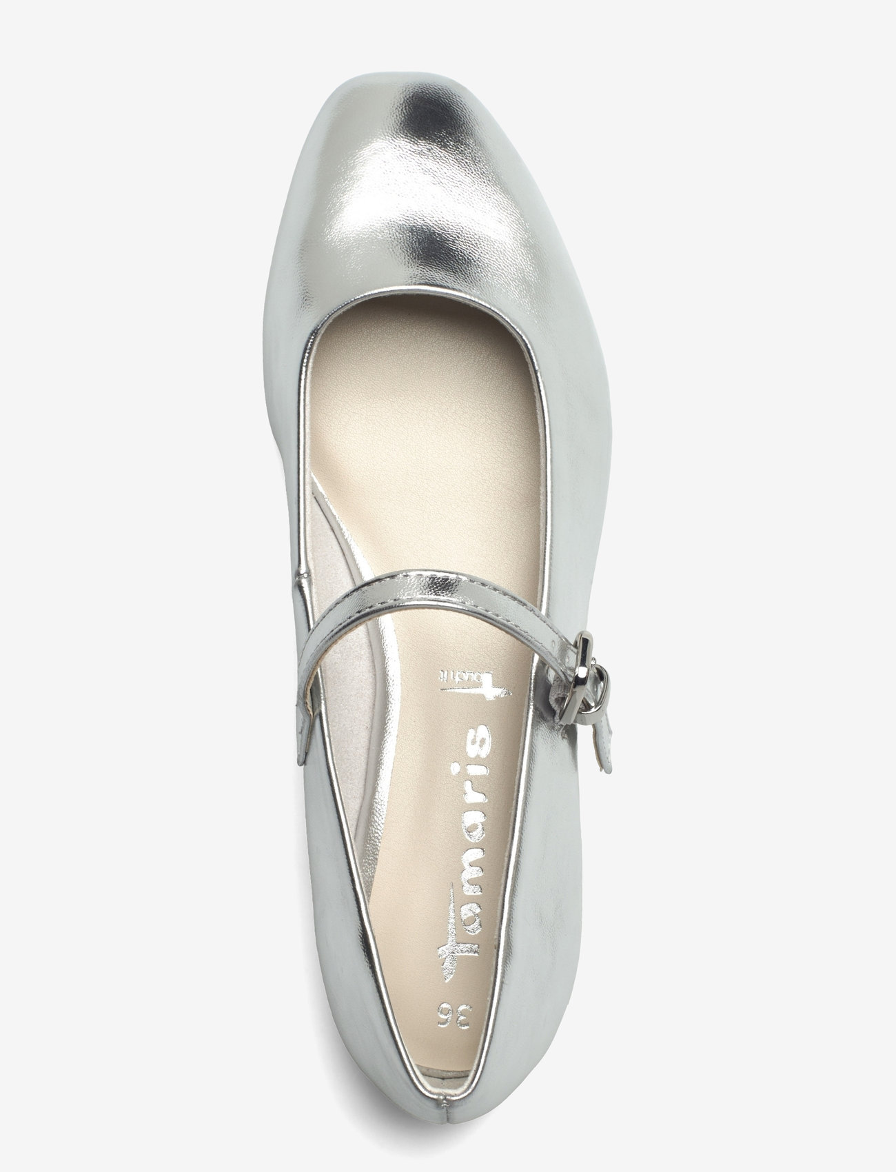 Tamaris - Woms Ballerina - speciella tillfällen - silver - 4