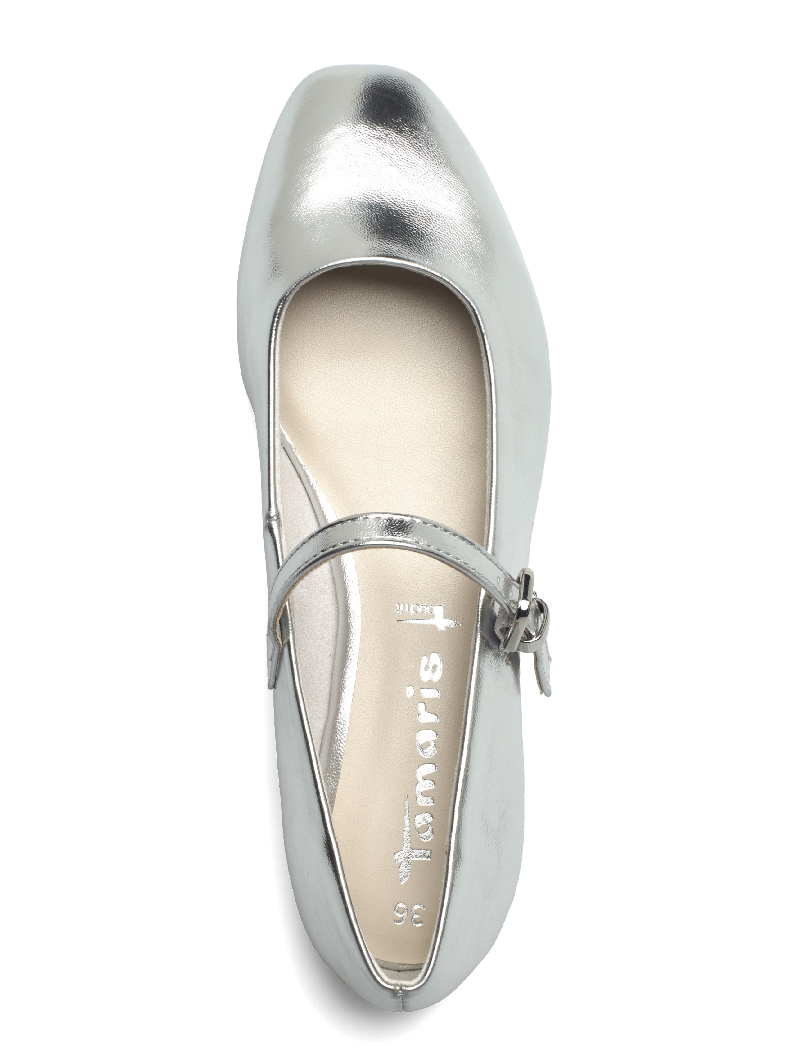 Tamaris - Woms Ballerina - ballerinas - silver - 4