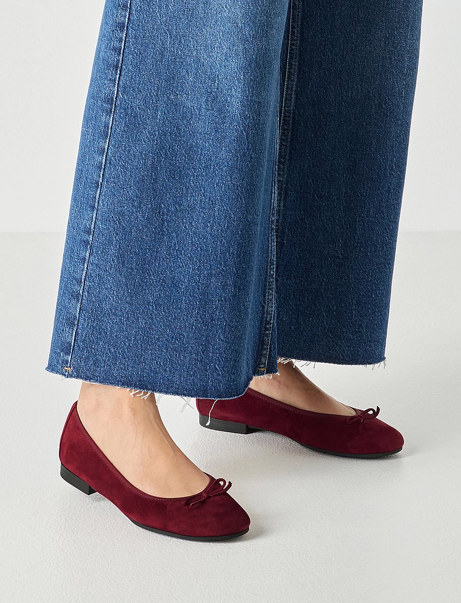 Tamaris - Woms Ballerina - konfirmation - merlot suede - 5