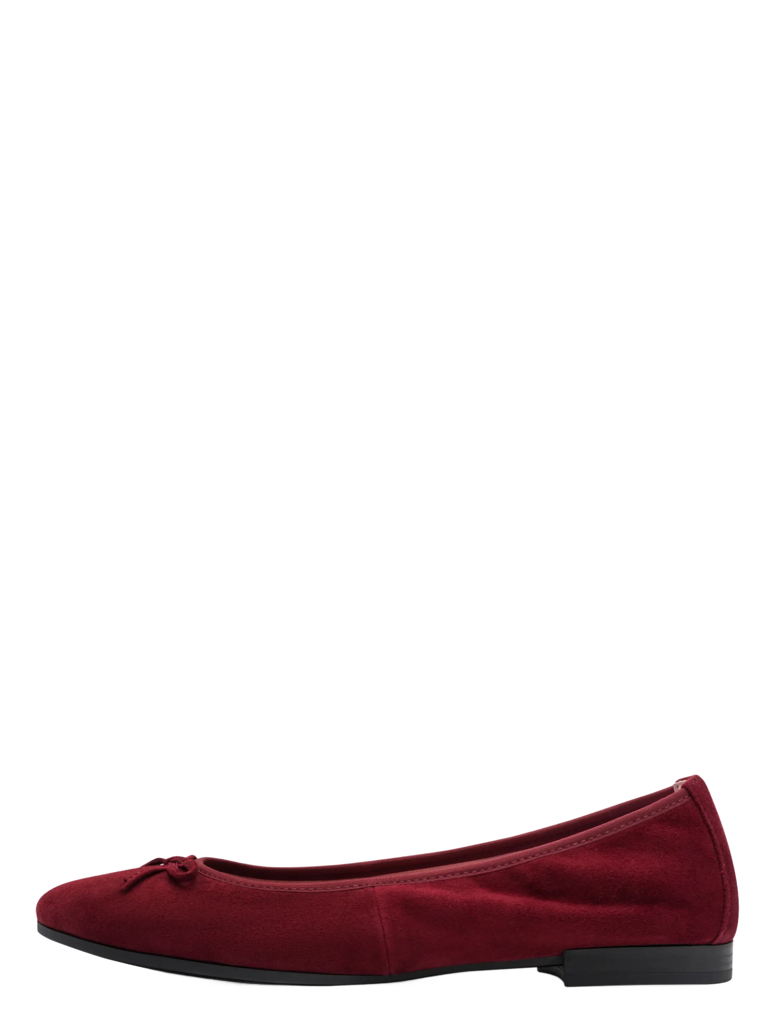 Tamaris - Woms Ballerina - konfirmation - merlot suede - 1