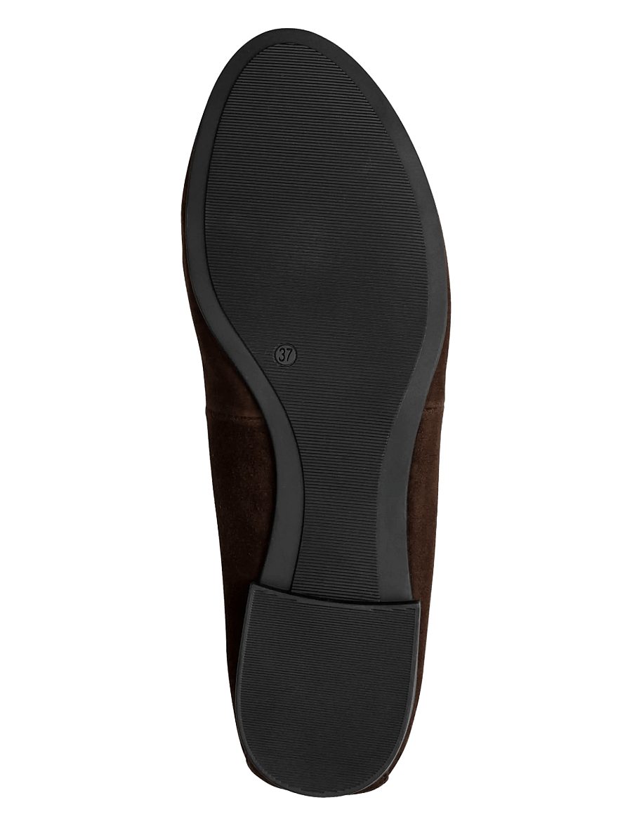 Tamaris - Woms Ballerina - konfirmation - mocca suede - 3
