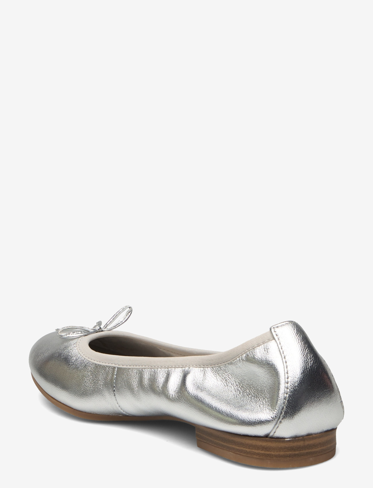 Tamaris - Woms Ballerina - konfirmation - silver - 2