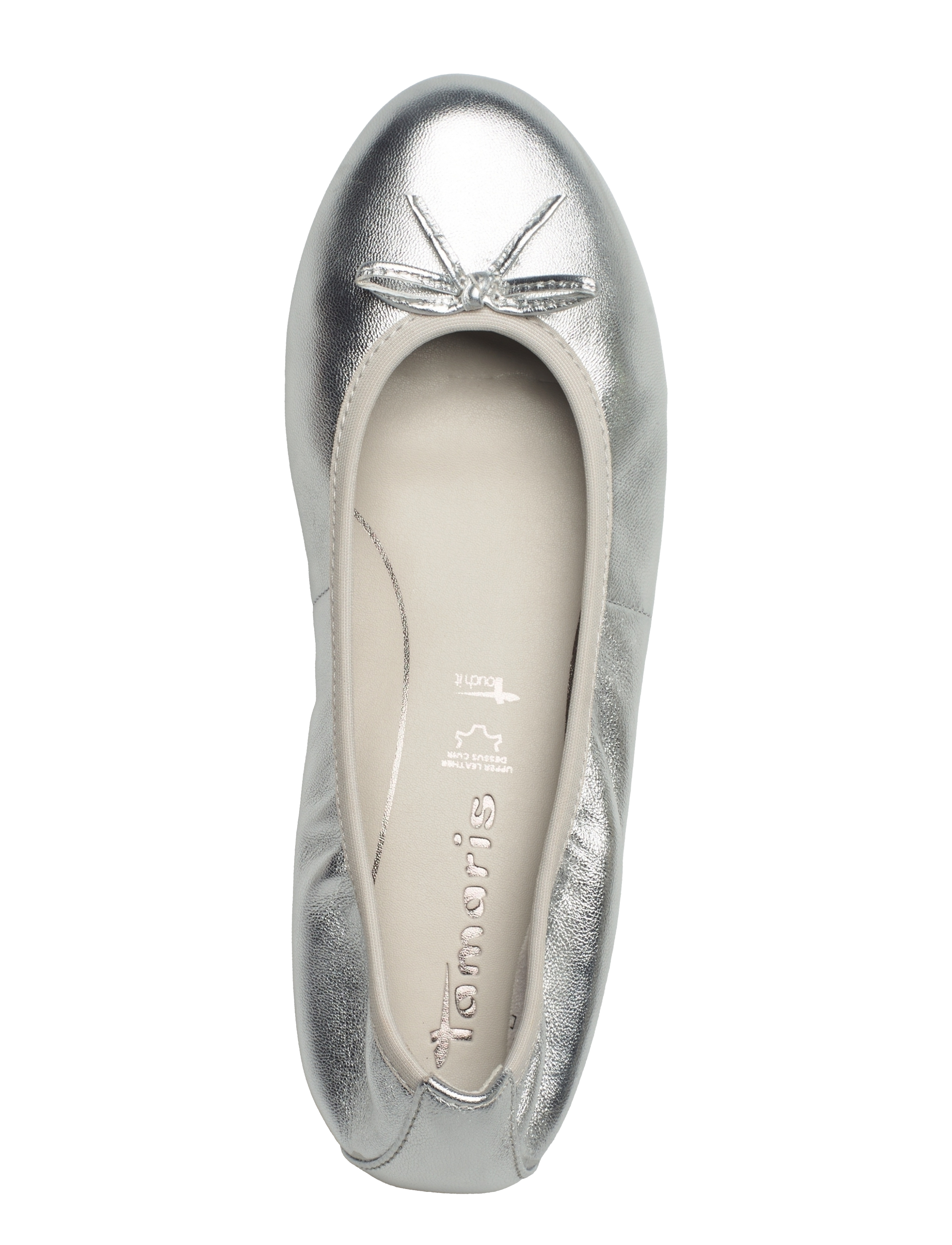 Tamaris - Woms Ballerina - konfirmationstøj - silver - 3