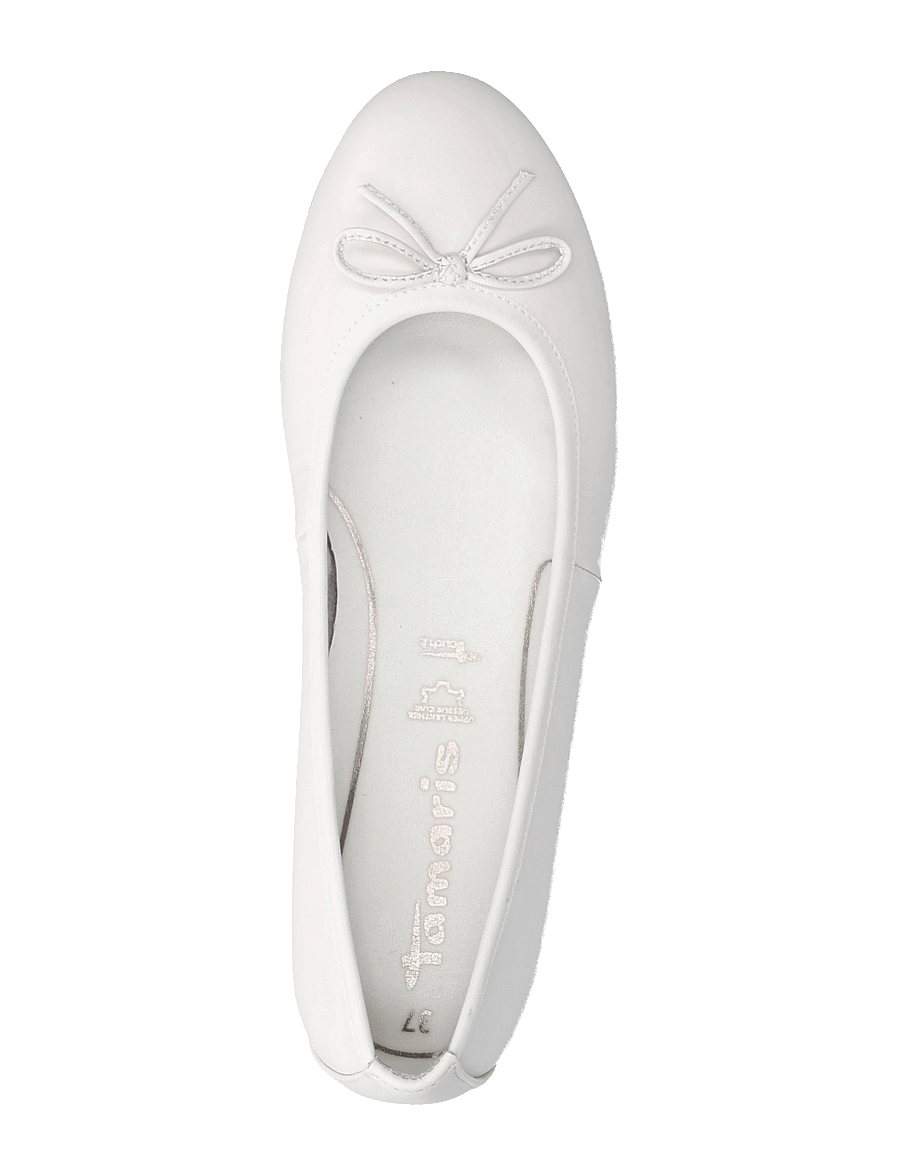 Tamaris - Woms Ballerina - konfirmation - white - 3