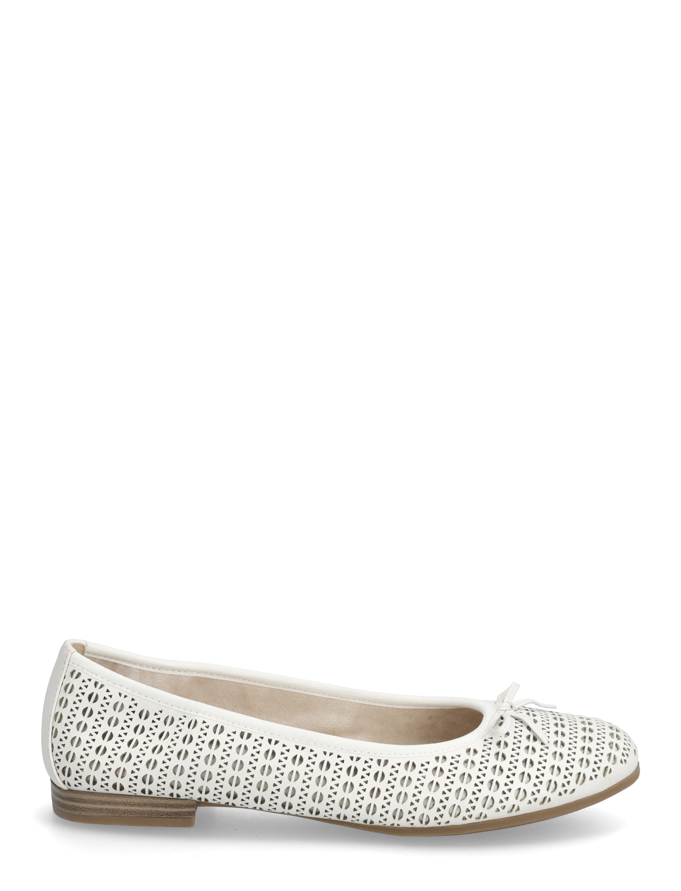 Tamaris - Woms Ballerina - confirmation - white structure - 1