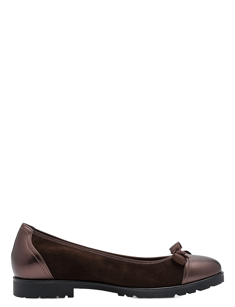 Tamaris - Woms Ballerina - special occasions - mocca suede - 2