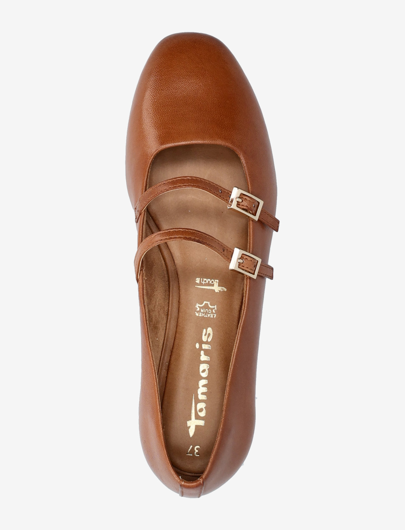 Tamaris - Woms Ballerina - særlige begivenheder - cognac - 3