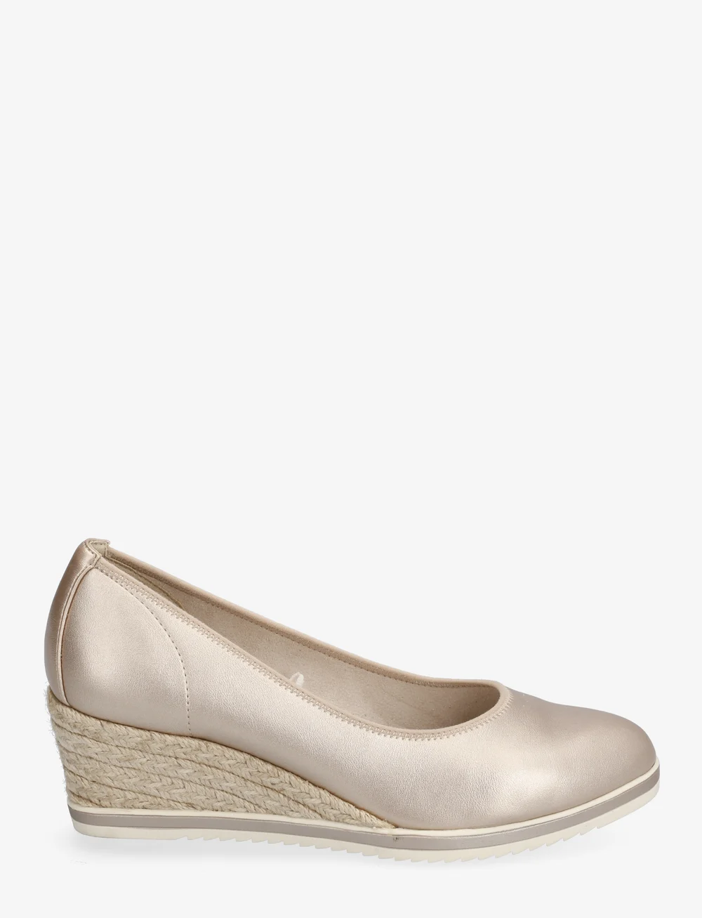 Tamaris - Women Court Sho - espadrillos med klack - light gold - 1