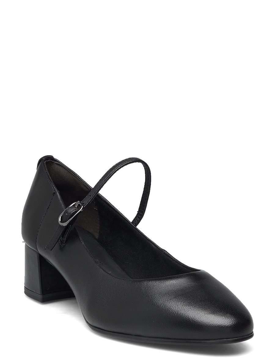 Tamaris - Women Court Sho - pumps - black leather - 0