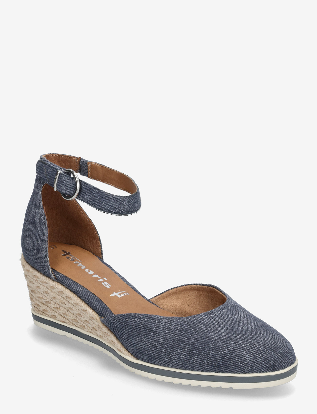 Tamaris - Women Court Sho - wedges - blue - 0