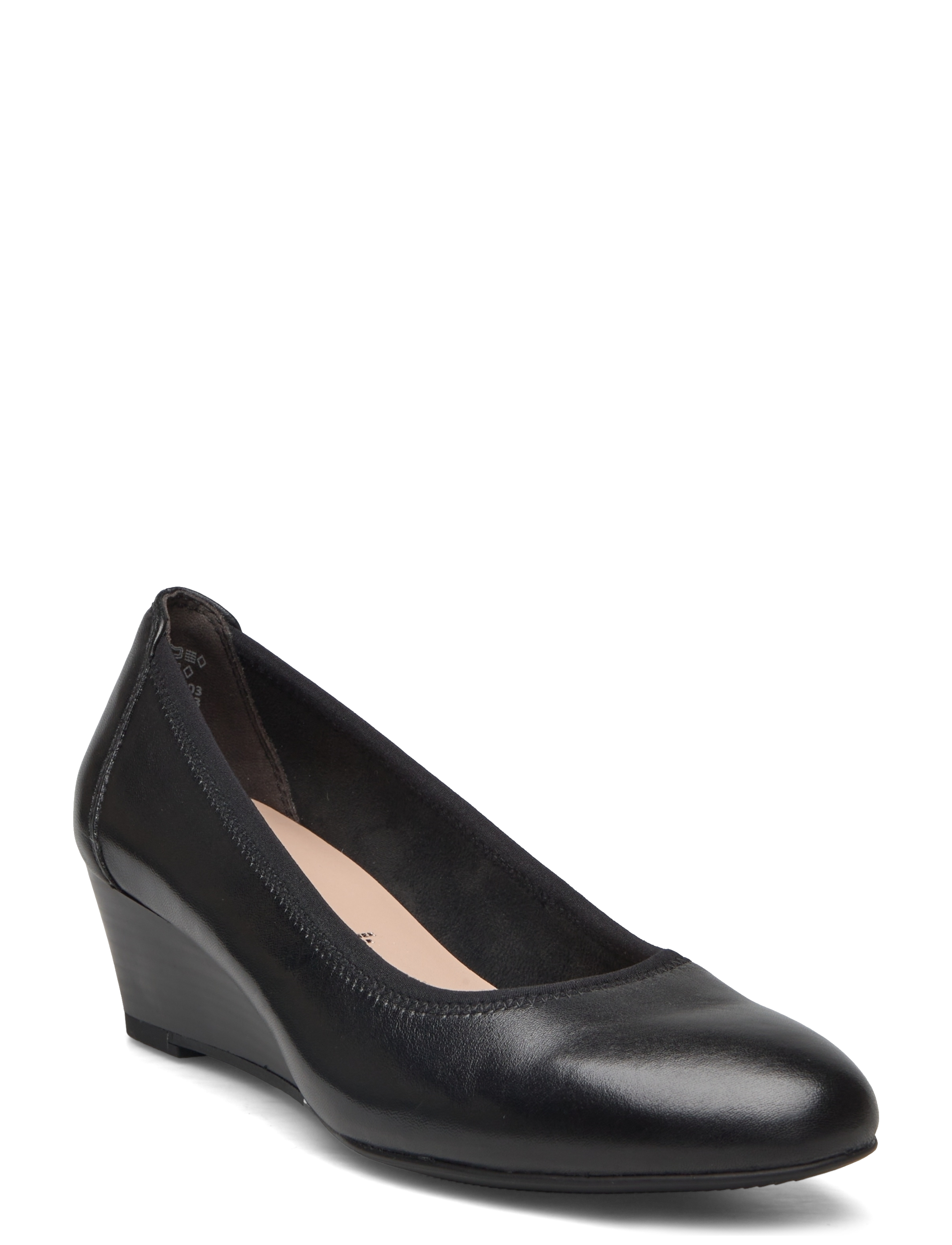 Women Court Sho - BLACK LEATHER