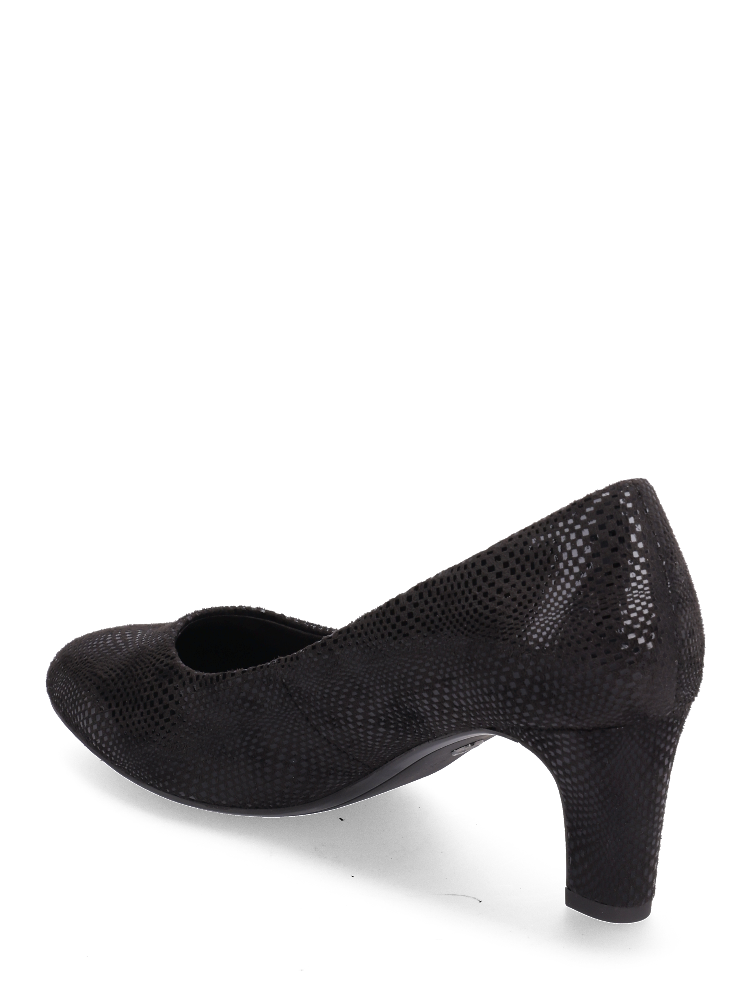 Tamaris - Women Court Sho - festtøj til outletpriser - black struct. - 2