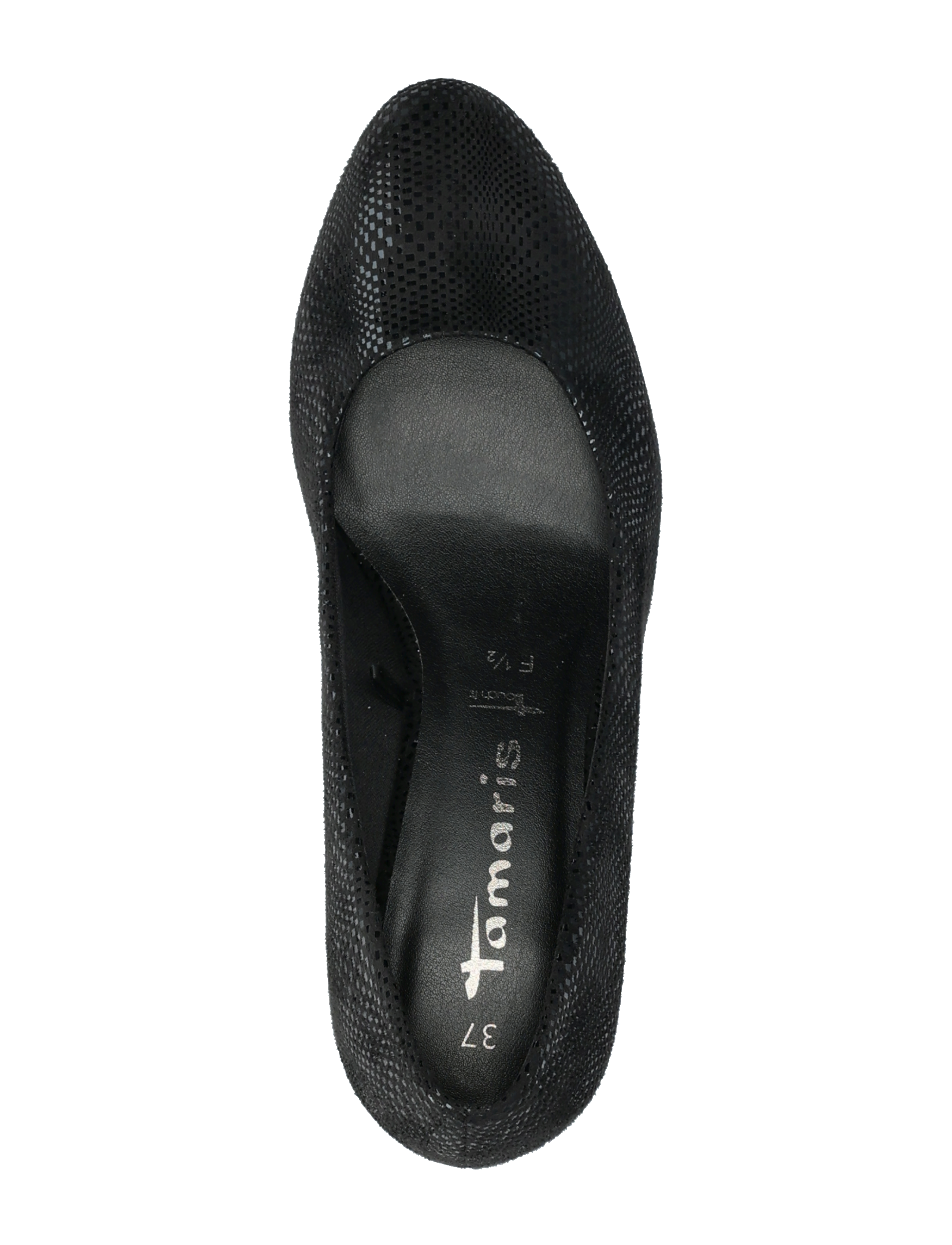 Tamaris - Women Court Sho - festtøj til outletpriser - black struct. - 3