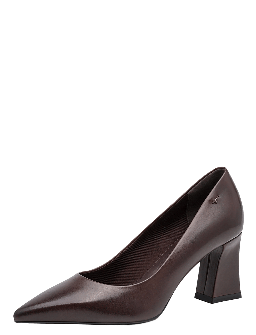 Tamaris - Women Court Sho - pumps - mahogany leather - 0
