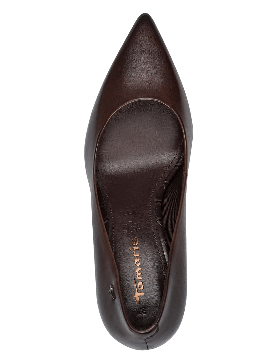 Tamaris - Women Court Sho - pumps - mahogany leather - 4