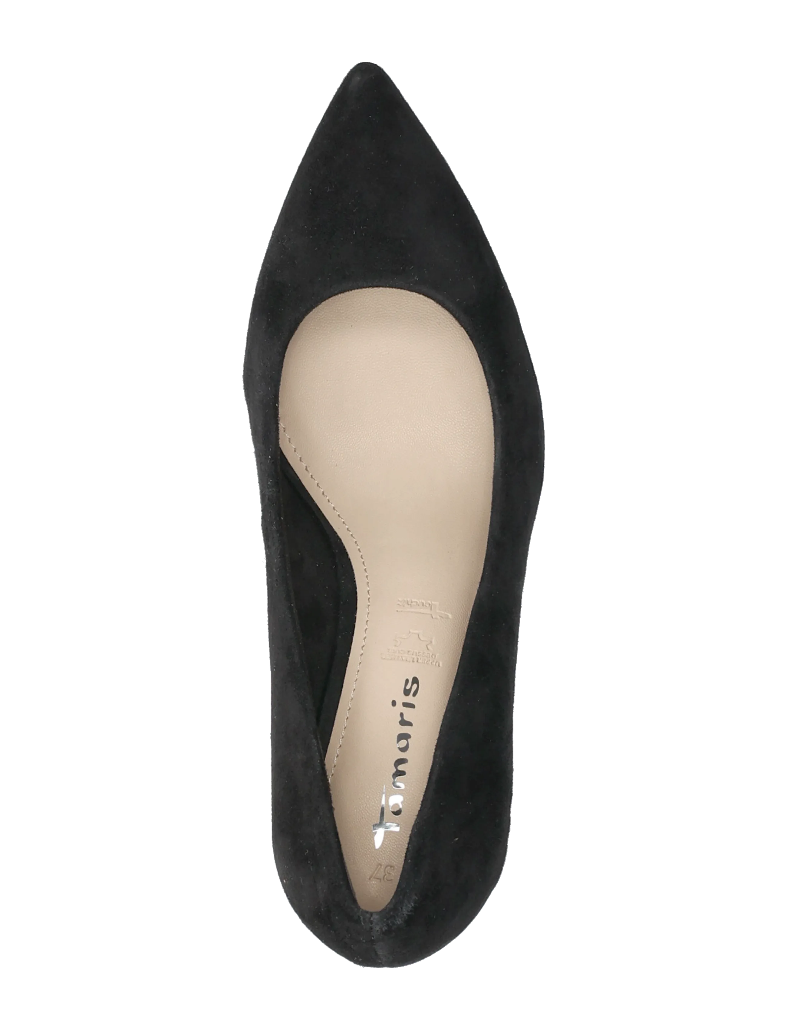Tamaris - Women Court Sho - kontsaga kingad - black suede - 3