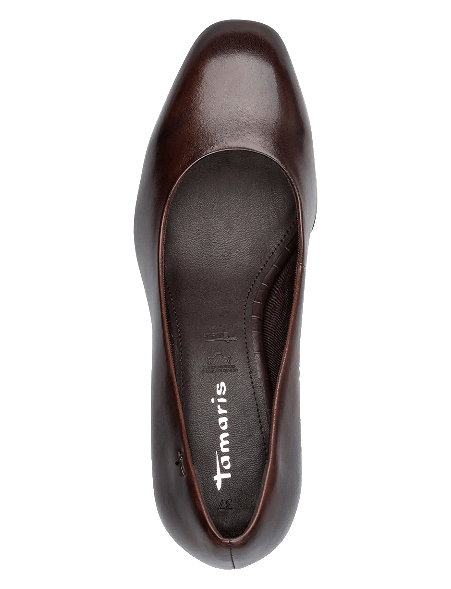 Tamaris - Women Court Sho - pumps - mahogany leather - 4
